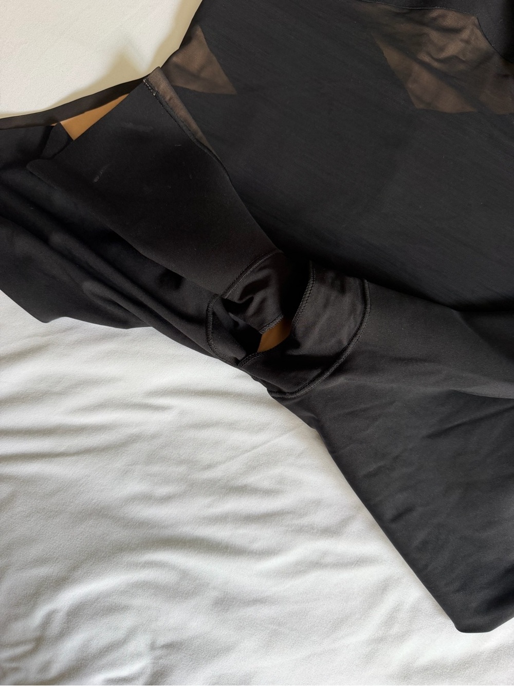 NWT Honeylove Mid Thigh Black Shapewear Bodysuit - Picture 7 of 17